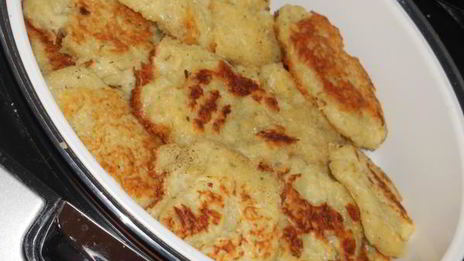 драники тушеные со свиными ребрышками