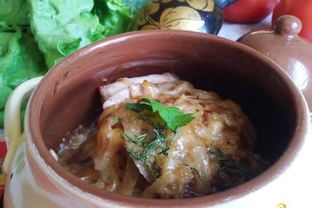 Драники в горшочках