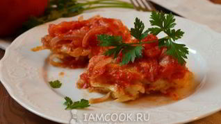 Драники в томатном соусе