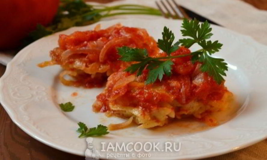 Рецепт драники в томатном соусе