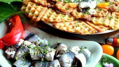 драники в вафельнице