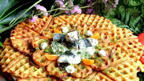 драники в вафельнице