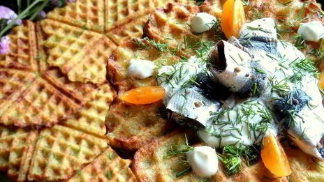 драники в вафельнице