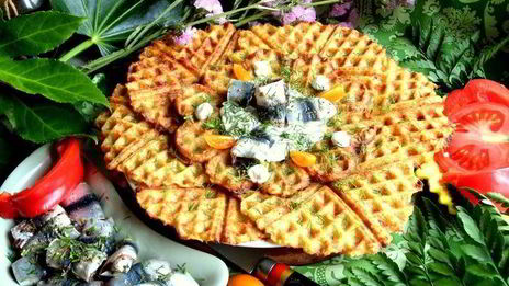 драники в вафельнице