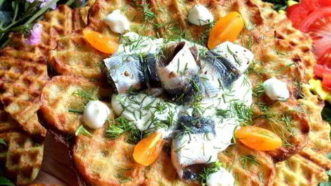 драники в вафельнице