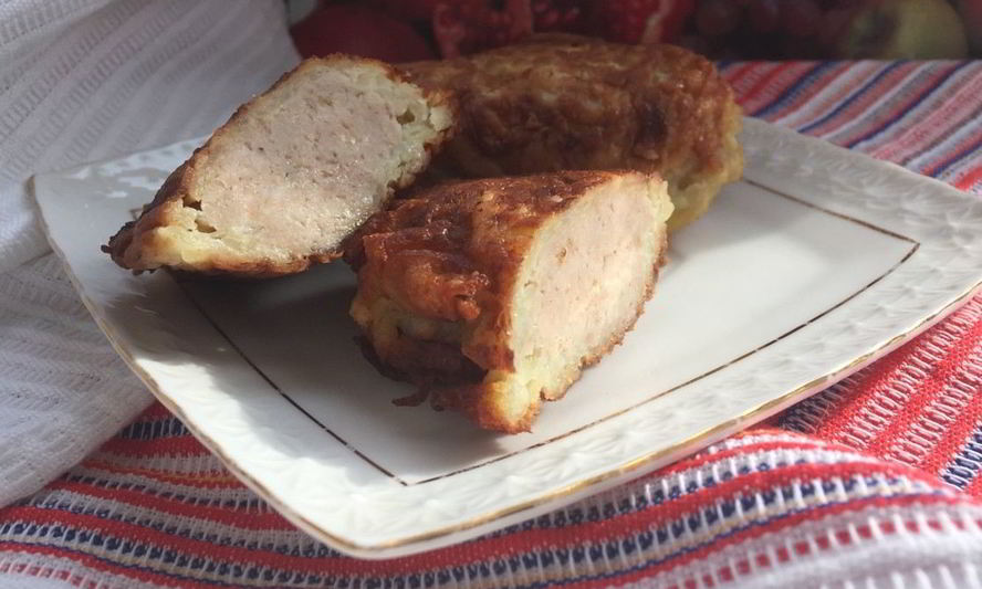 Рецепт колдуны с куриным фаршем