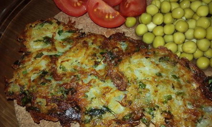 Рецепт постные драники с зеленью и чесноком