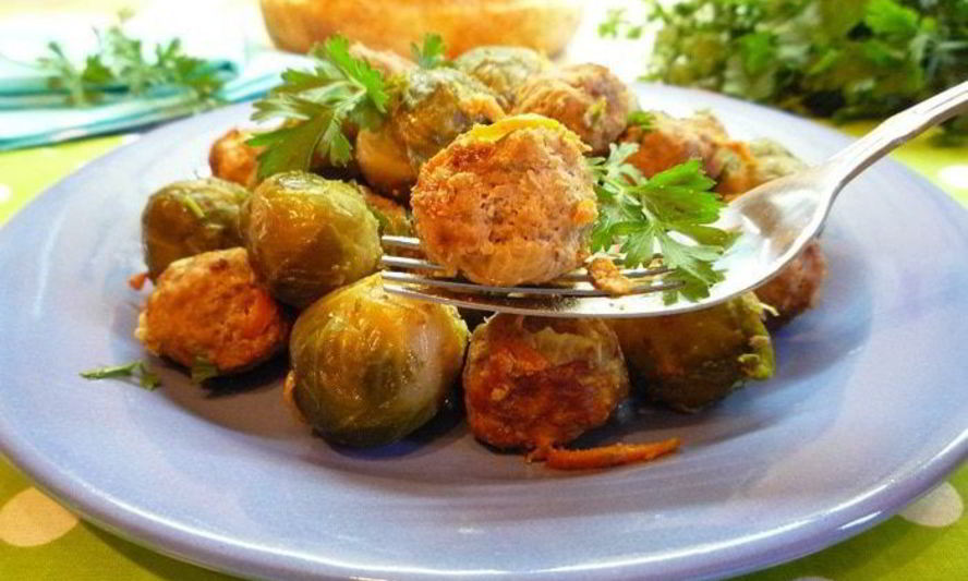 Рецепт брюссельская капуста с фрикадельками