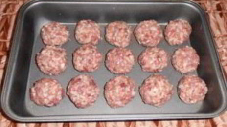 фрикадельки из фарша с рисом