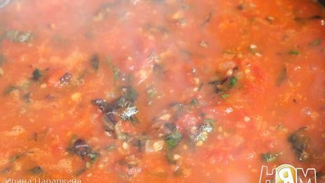 фрикадельки из трески в томатно-базиликовом соусе