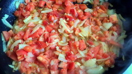 фрикадельки с базиликом и овощами