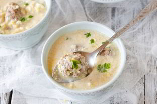 Фрикадельки с кукурузой