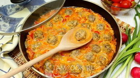 фрикадельки с подливкой