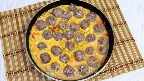 фрикадельки с подливкой