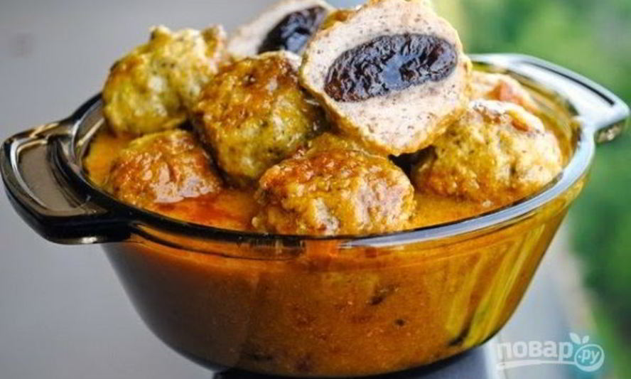Рецепт фрикадельки с сюрпризом