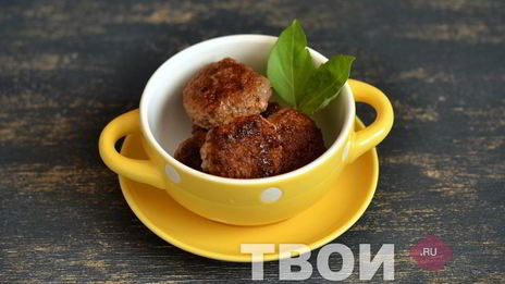 фрикадельки с яблоками