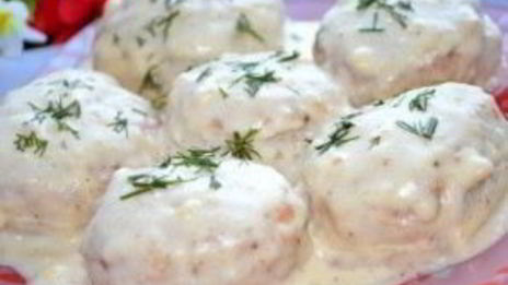 фрикадельки в молочном соусе