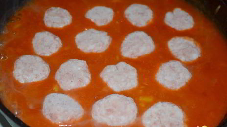 фрикадельки в остром соусе