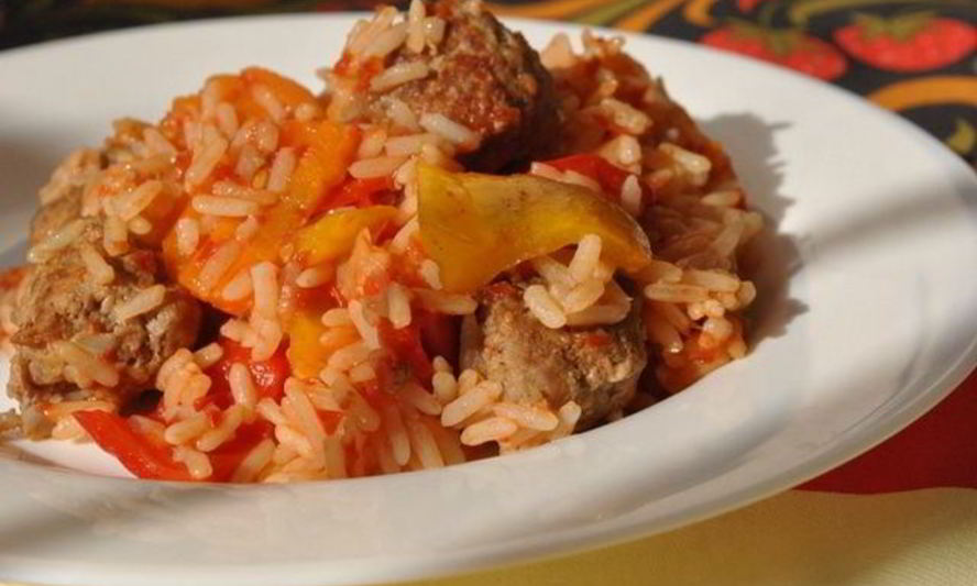 Рецепт котлетки-фрикадельки с рисом и овощами