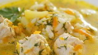 Куриные фрикадельки для супа