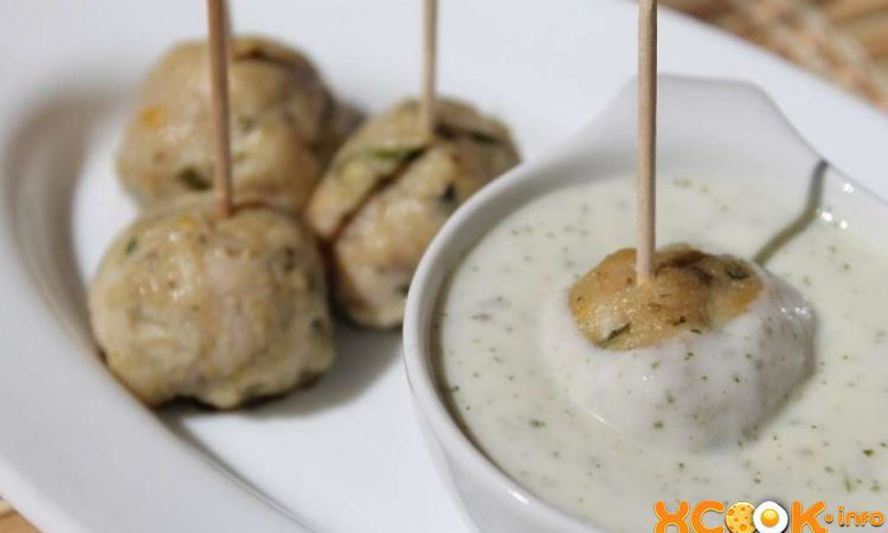 Рецепт куриные фрикадельки в духовке с соусом