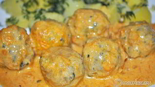 Рыбные фрикадельки в сливочно-томатном соусе