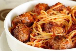 Спагетти с фрикадельками из говяжьего фарша
