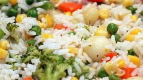 гарнир из басмати и овощей