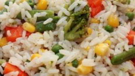 гарнир из басмати и овощей