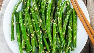 Гарнир из свежей стручковой фасоли