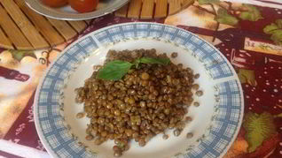 Чечевица с имбирем и лимонной цедрой