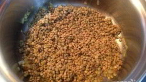 чечевица с имбирем и лимонной цедрой