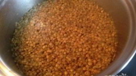 чечевица с имбирем и лимонной цедрой