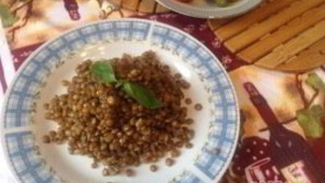 чечевица с имбирем и лимонной цедрой