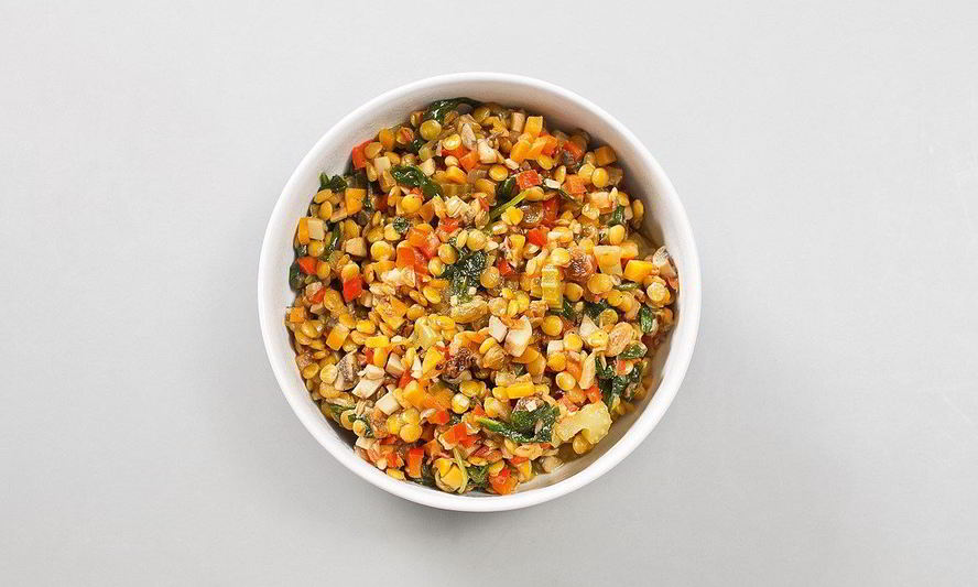 Рецепт чечевица с овощами