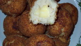 Фасолевые крокеты с сыром