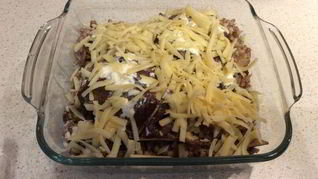 Греча с индейкой, запеченные в сливках