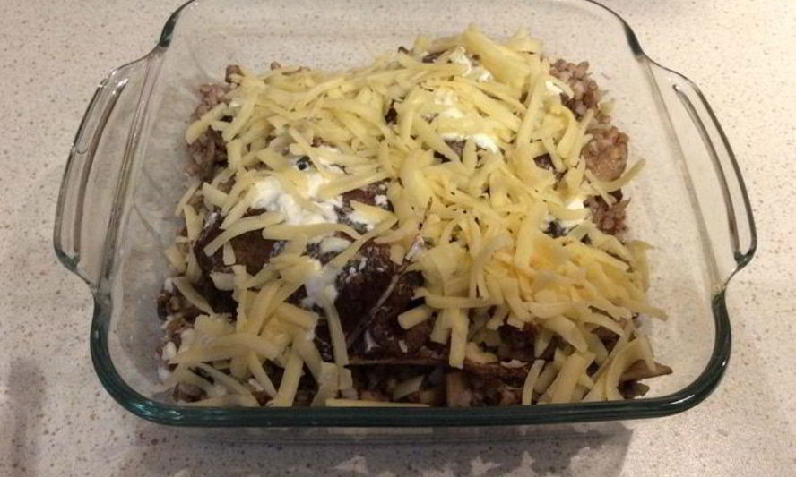 Рецепт греча с индейкой, запеченные в сливках