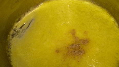 картофель и спаржа с мятой и лимонным маслом