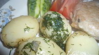 Картофель отварной, сермяжный