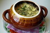 Картофель с грибами в горшочках