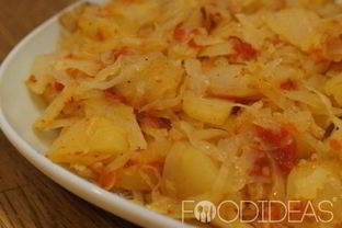 Картофель с капустой