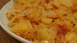 Картофель с капустой