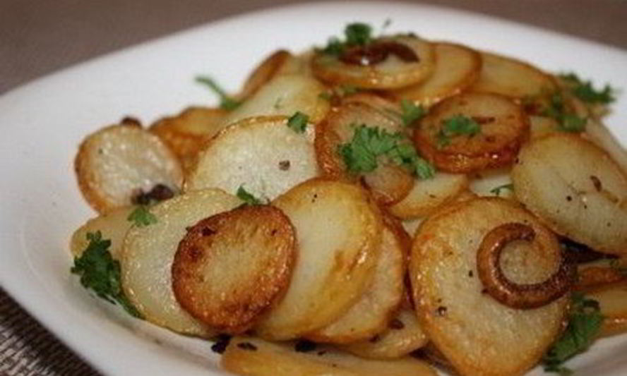 Рецепт картофель с луком по-лионски