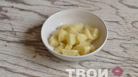 картофель с тыквой под сырным соусом