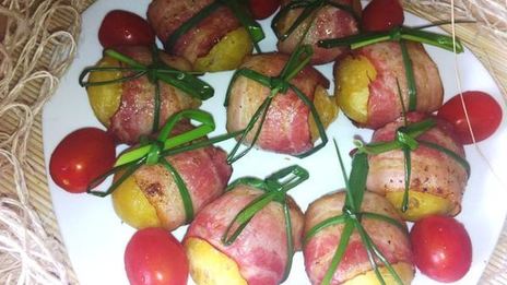 картофель в обертке