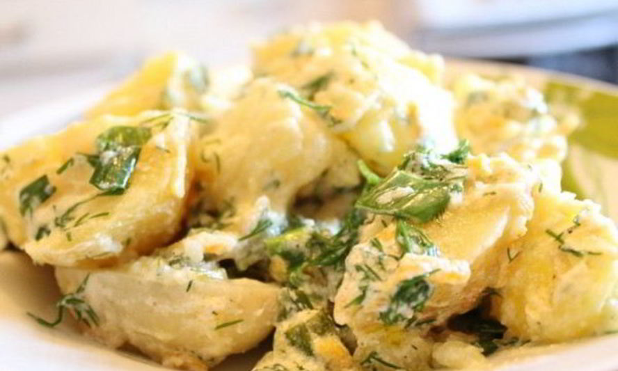 Рецепт картофель в сметане на гарнир