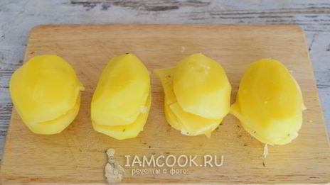 картошка с беконом и сыром в духовке