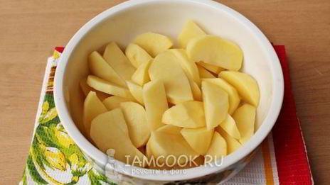 картошка с фаршем и кабачками в духовке