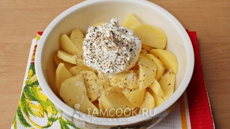 картошка с фаршем и кабачками в духовке